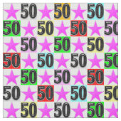 50. GEBURTSTAG SUPER STAR STOFF (Nahaufnahme)