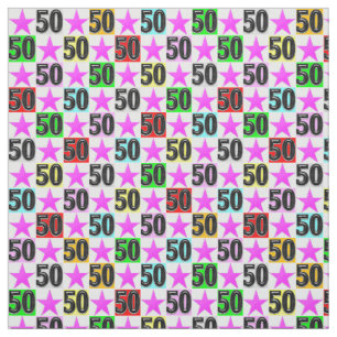 50. GEBURTSTAG SUPER STAR STOFF
