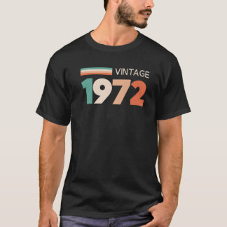 50. Geburtstag T Vintage 1972 50 Jahre alte Design T-Shirt