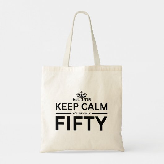 50. Geburtstag Tote Bag Tragetasche (Rückseite)