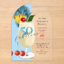 50. Geburtstag Tropical Blue Pina Colada Party