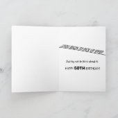 50. GEBURTSTAG ÜBER DEM HÜGEL? KARTE (Innenseite)