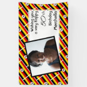 50. Geburtstag UGANDA FLAG Custom Foto Banner (Vertikal)