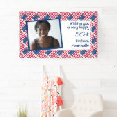 50. Geburtstag USA AMERICAN FLAG Foto Banner (Insitu)