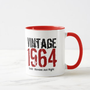 50. Geburtstag Vintag 1964 oder beliebiges Jahr V0 Tasse