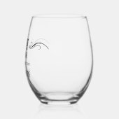 50. Geburtstag Vintag 1974 Weinglas Ohne Stiel (Links)