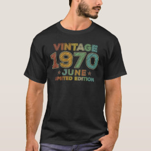 50. Geburtstag Vintag im Juni 1970 Fünfzig Jahre a T-Shirt