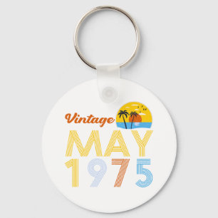 50. Geburtstag Vintag Mai 1975 50 Jahre alte Gesch Schlüsselanhänger