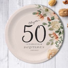 50. Geburtstag Vintag Pappteller