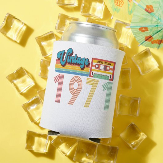 50. Geburtstag Vintag Retro 1971 Kassettenband Dosenkühler (In Situ Sommer)