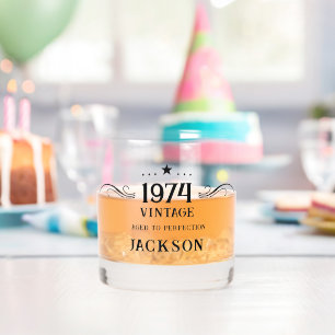 50. Geburtstag Vintage 1974 Whiskeyglas Whiskyglas