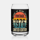 50. Geburtstag Vintage 1976 limitierte Auflage Dosenglas (Vorderseite)