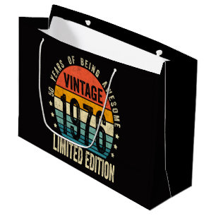 50. Geburtstag Vintage 1976 limitierte Auflage Große Geschenktüte