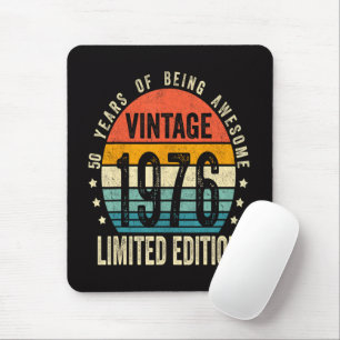 50. Geburtstag Vintage 1976 limitierte Auflage  Mousepad