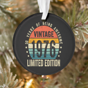 50. Geburtstag Vintage 1976 limitierte Auflage Ornament