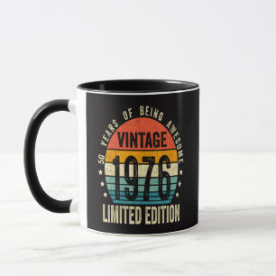 50. Geburtstag Vintage 1976 limitierte Auflage Tasse