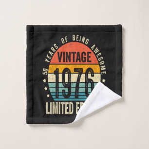 50. Geburtstag Vintage 1976 limitierte Auflage Waschlappen