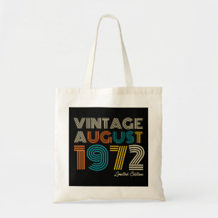 50. Geburtstag Vintage August 1972 Limitierte Aufl Tragetasche