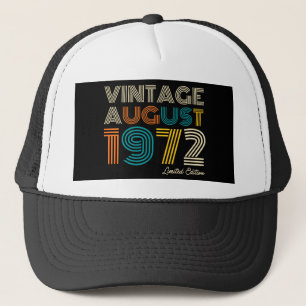 50. Geburtstag Vintage August 1972 Limitierte Aufl Truckerkappe