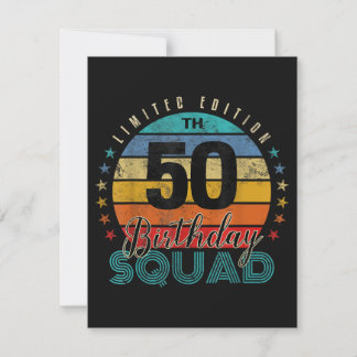 50. Geburtstag Vintage Einladung