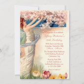 50. Geburtstag Vintager Mehlbröckchen Einladung (Rückseite)