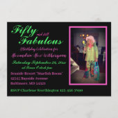 50. Geburtstag voller Spaß Einladung (Vorderseite)