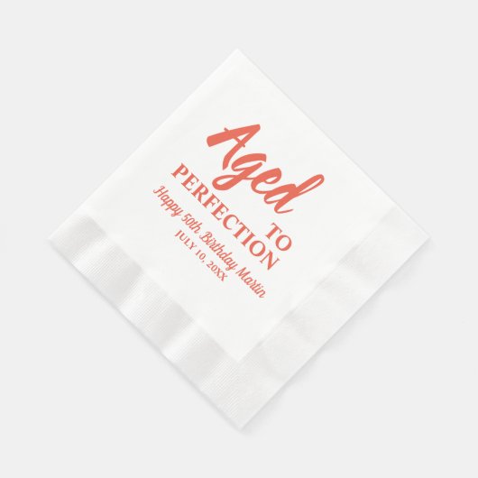 50. Geburtstag von Napkins Serviette (Ecke)