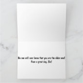 **50.** GEBURTSTAG WÜNSCHT MEINEN **SCHWESTER** KARTE (Innenseite)