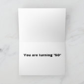 ***50. GEBURTSTAG WÜNSCHT*** VERDIENT EIN TOAST KARTE (Innenseite)