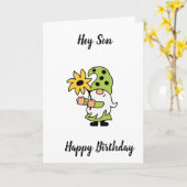 **50. GEBURTSTAG** ZU SON VOM COOLEN GNOME KARTE (Gelbe Blume)