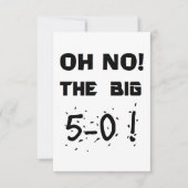 "50. Geburtstags-" Einladungen (Vorderseite)