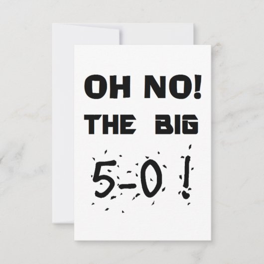 "50. Geburtstags-" Einladungen (Vorderseite)