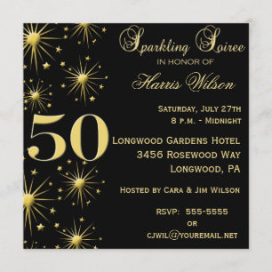 50. Geburtstags-Einladungen Einladung