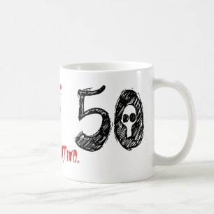 50. Geburtstags-Gag-Geschenk Kaffeetasse