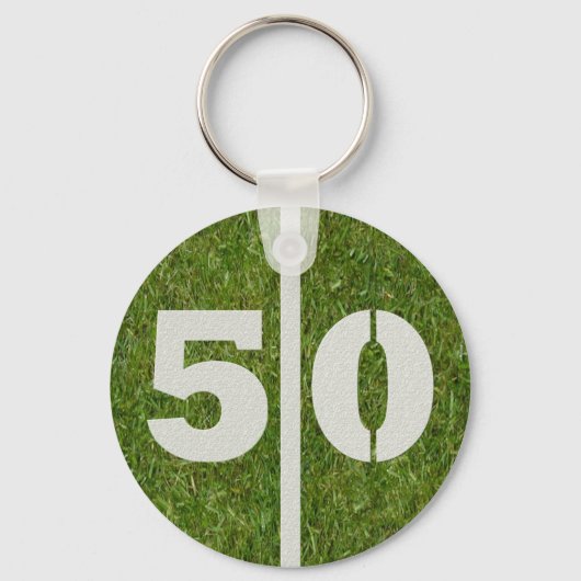 50. Geburtstags-Gastgeschenk Schlüsselanhänger (Vorderseite)