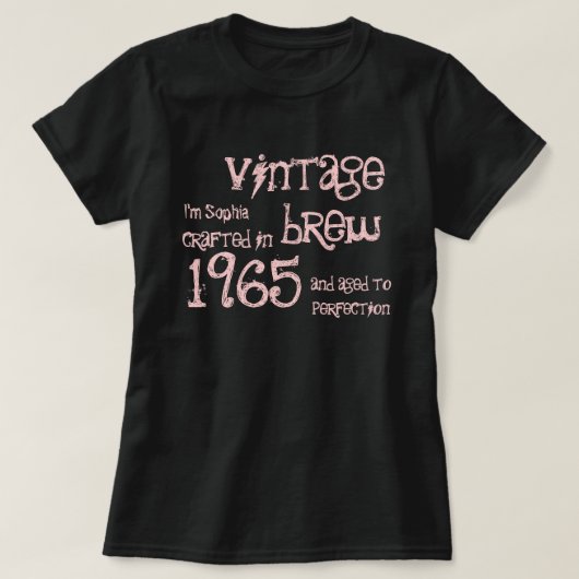 50. Geburtstags-Geschenk1965 Vintages T-Shirt (Design vorne)