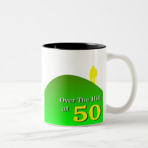 50. Geburtstags-Geschenk-Tasse Zweifarbige Tasse