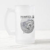 50. Geburtstags-Geschenke Mattglas Bierglas (Links)