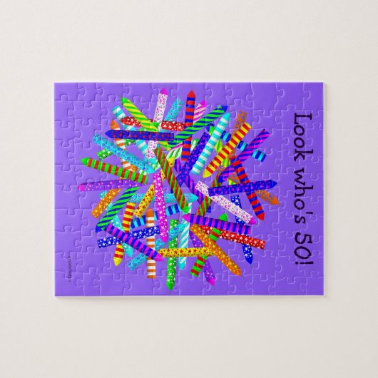 50. Geburtstags-Geschenke Puzzle (Horizontal)