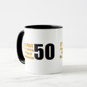 50. Geburtstags-Geschenke Tasse (Vorderseite Links)