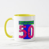 50. Geburtstags-Geschenke Tasse (Links)