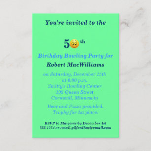 50. Geburtstags-glückliche Gesichts-Party Einladung