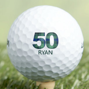 50. Geburtstags-Golfgeschenk für Freund – Blau Kar Golfball