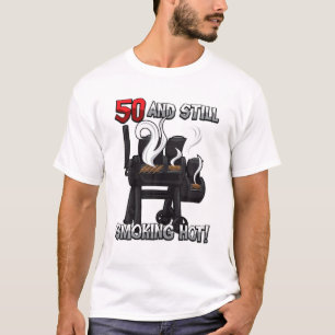 50. Geburtstags-GRILLEN Zitat "Rauchen heiß" Gril T-Shirt