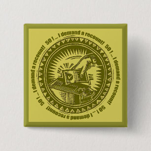 50. Geburtstags-Nachzählungs-Knopf Button