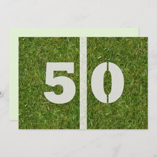 50. Geburtstags-Party! Einladung (Vorne/Hinten)