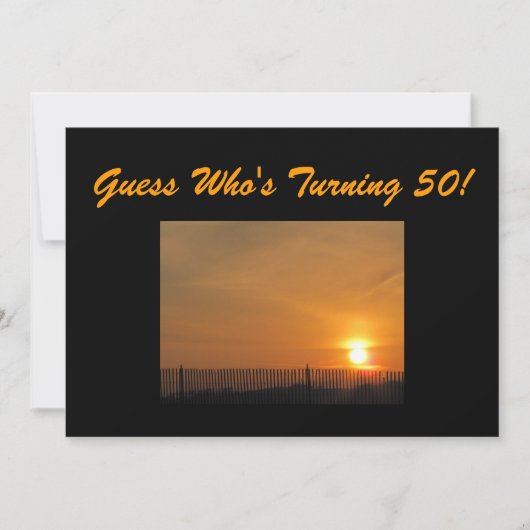 50. Geburtstags-Party Einladung (Vorderseite)