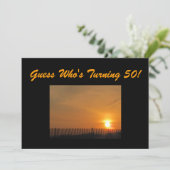 50. Geburtstags-Party Einladung (Stehend Vorderseite)