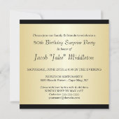 50. Geburtstags-Party Einladung - Foto optional (Rückseite)