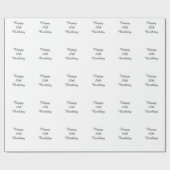 50. Geburtstags-, Schwarze u. Geschenkpapier (Flach)